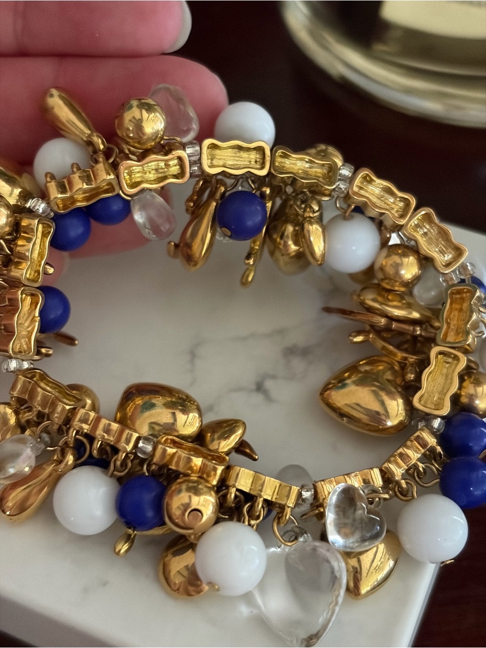 Vintage Joan Rivers stretch nautical theme charm bracelet - Picture 4 of 8